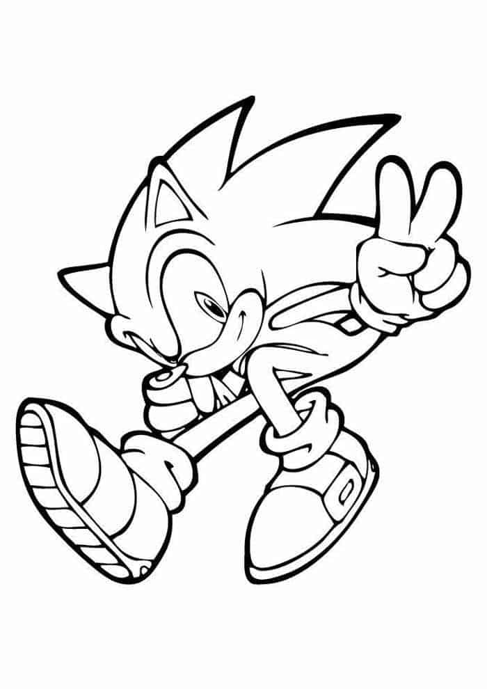 Desenhos do Sonic para colorir