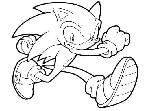 Desenhos do Sonic para colorir