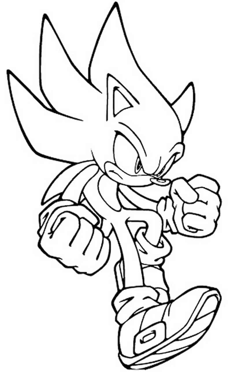 Desenhos do Sonic para colorir