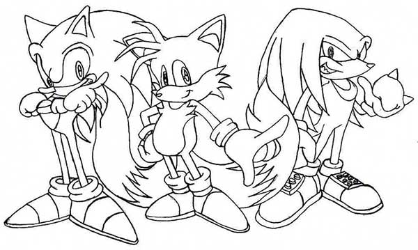 Desenhos do Sonic para colorir