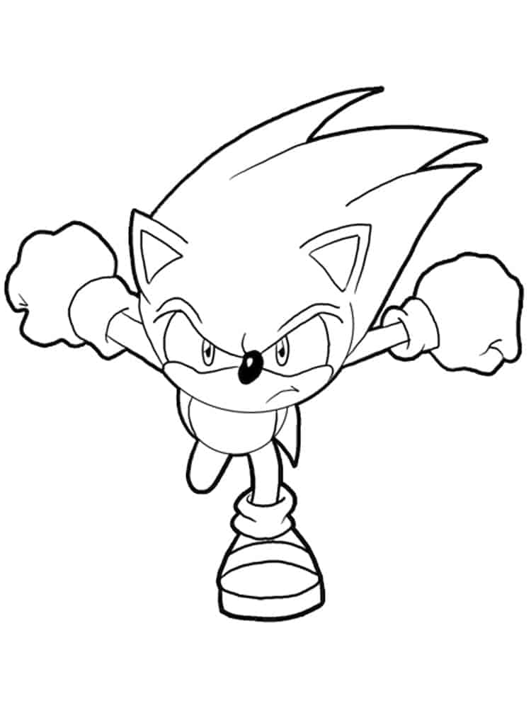 Desenhos do Sonic para colorir