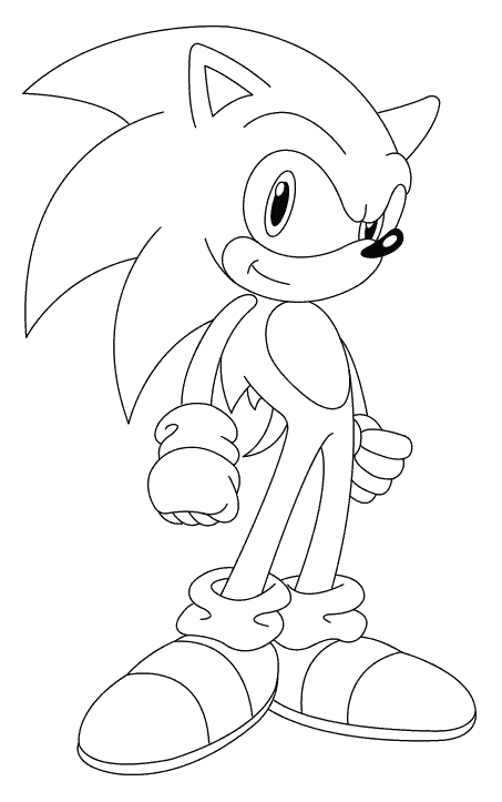 Desenhos do Sonic para colorir