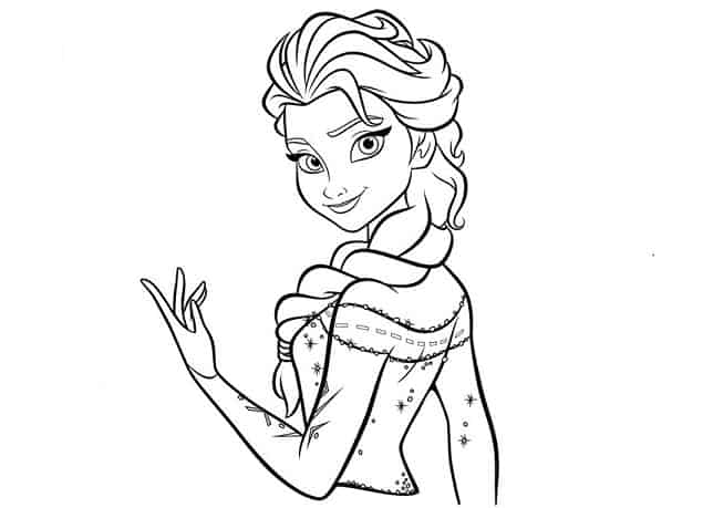 Frozen para colorir