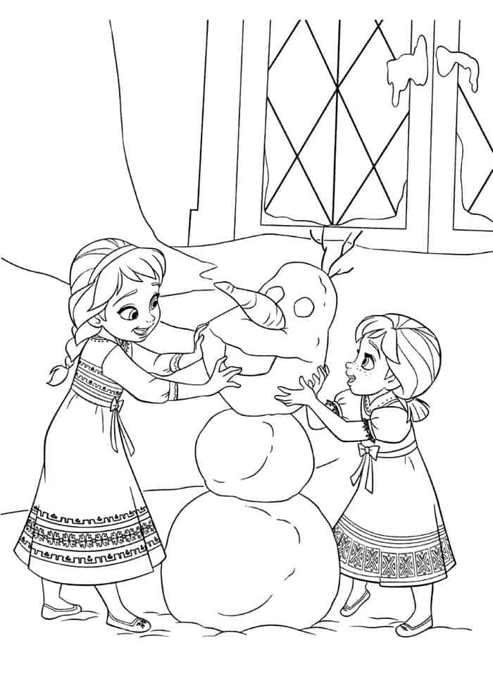 Frozen para colorir