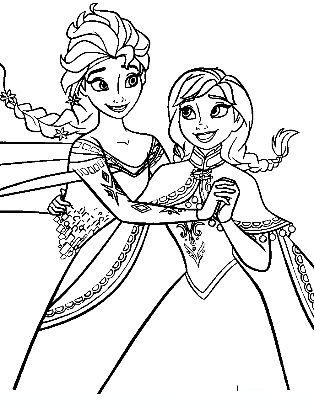 Frozen para colorir