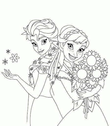 Frozen para colorir