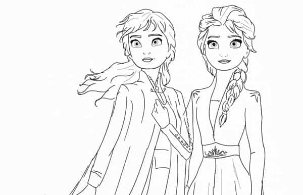 Frozen para colorir