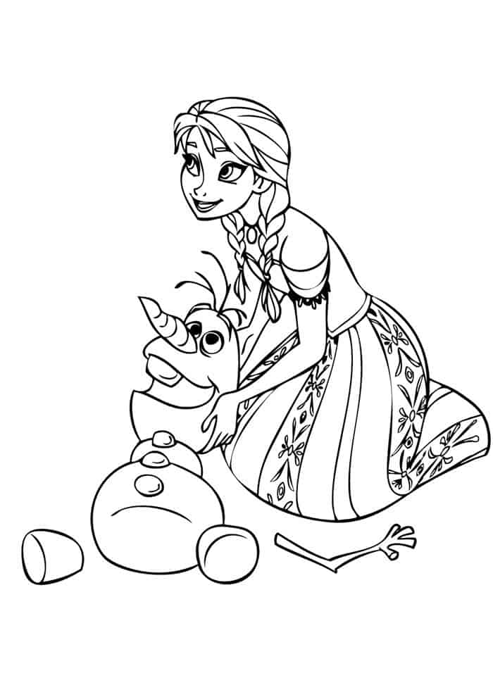 Frozen para colorir