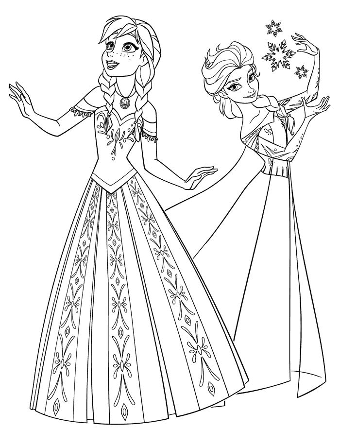 Frozen para colorir