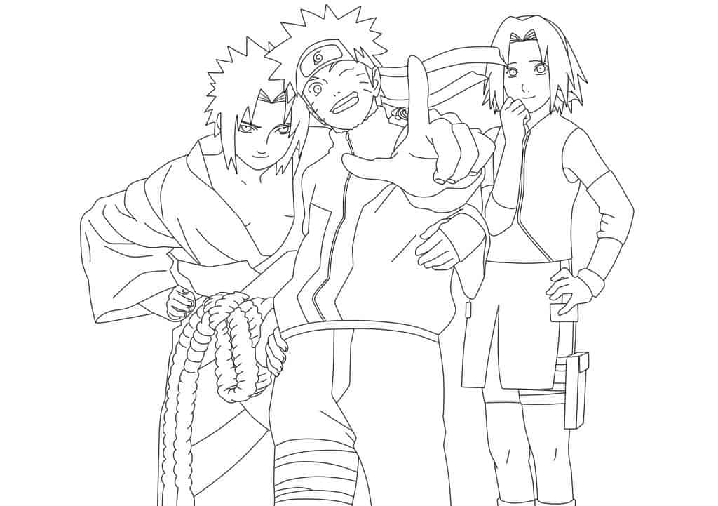 Naruto para colorir