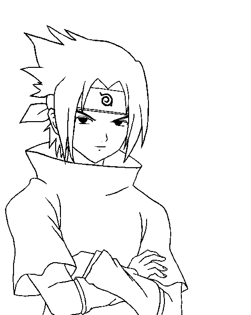 Naruto para colorir