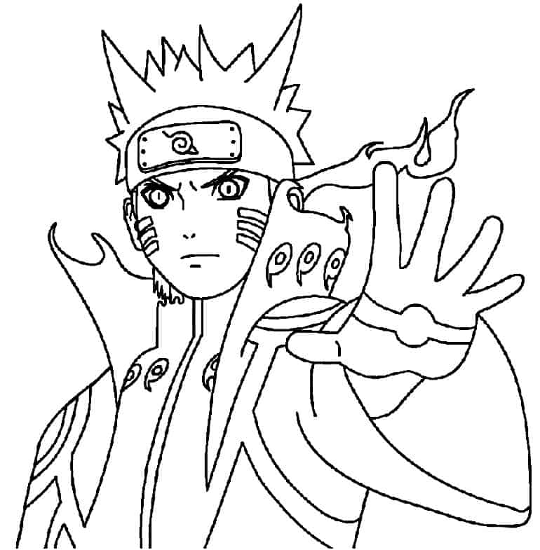 Naruto para colorir