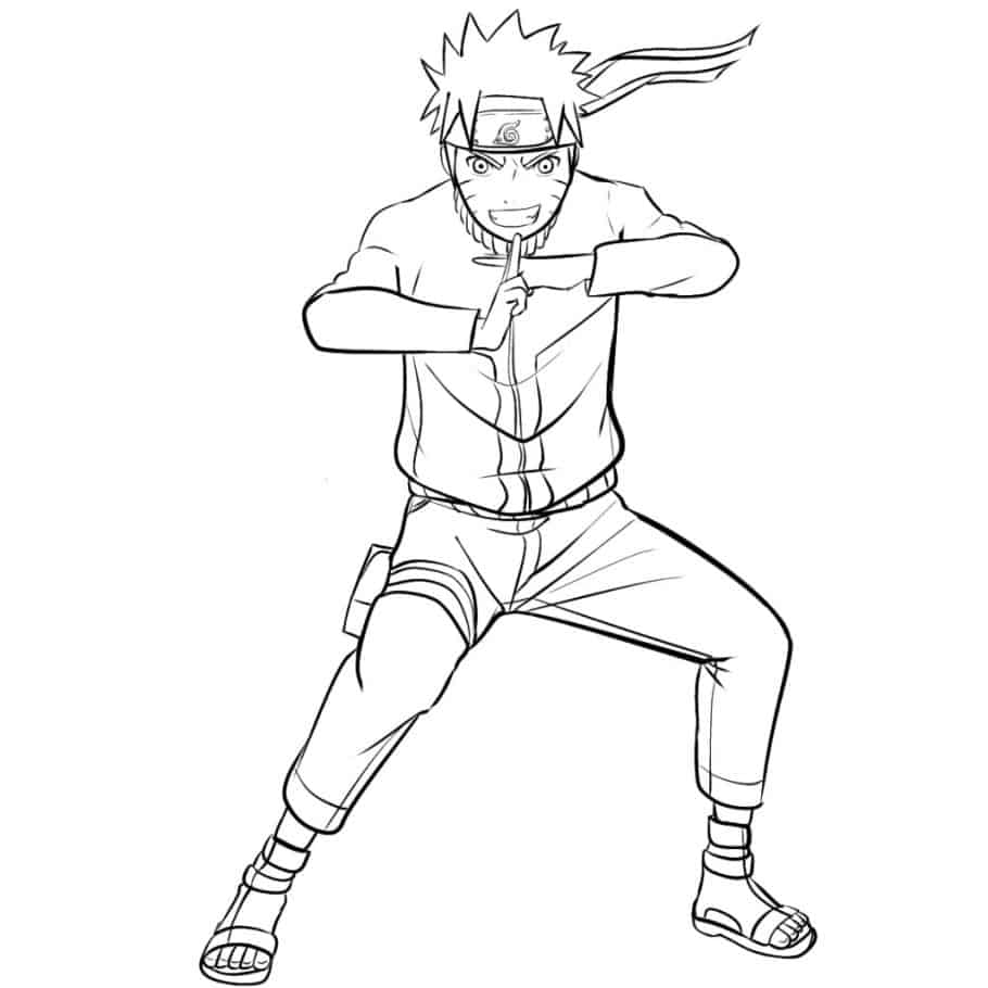 Naruto para colorir