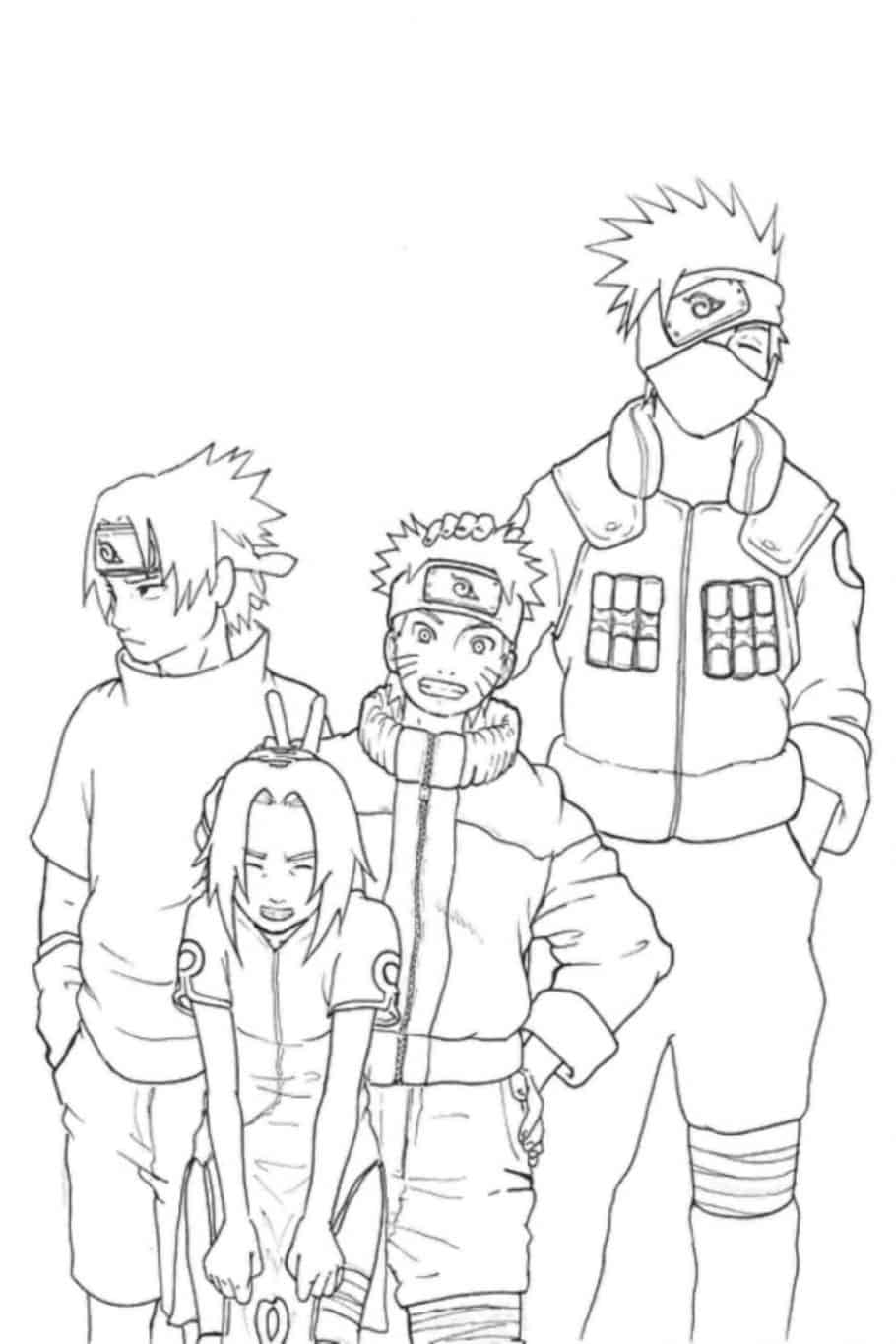 Naruto para colorir