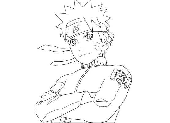 Naruto para colorir