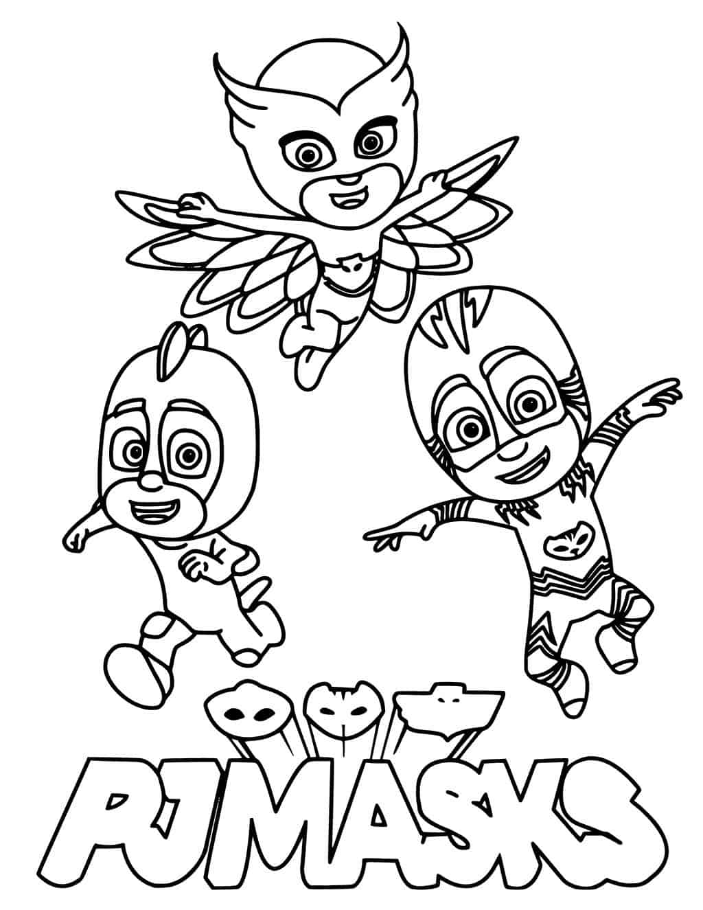 PJ Masks para colorir