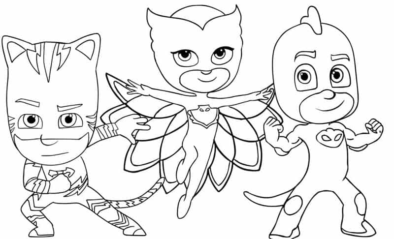 PJ Masks para colorir