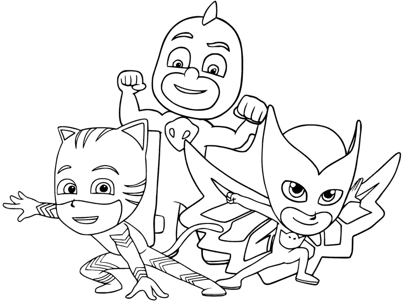 PJ Masks para colorir