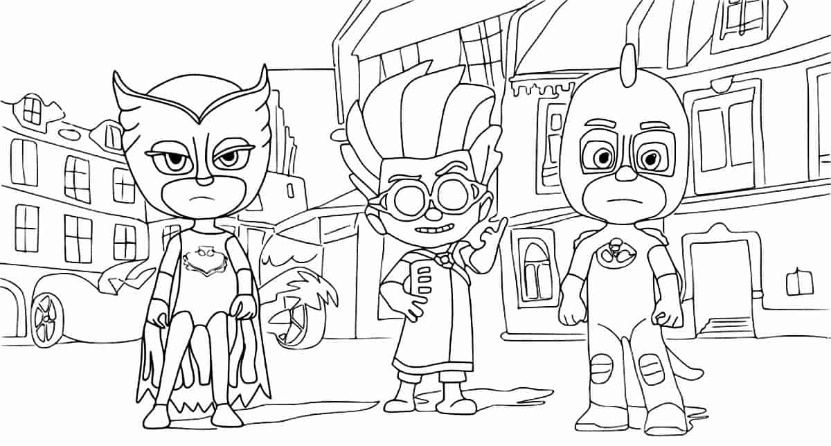 PJ Masks para colorir