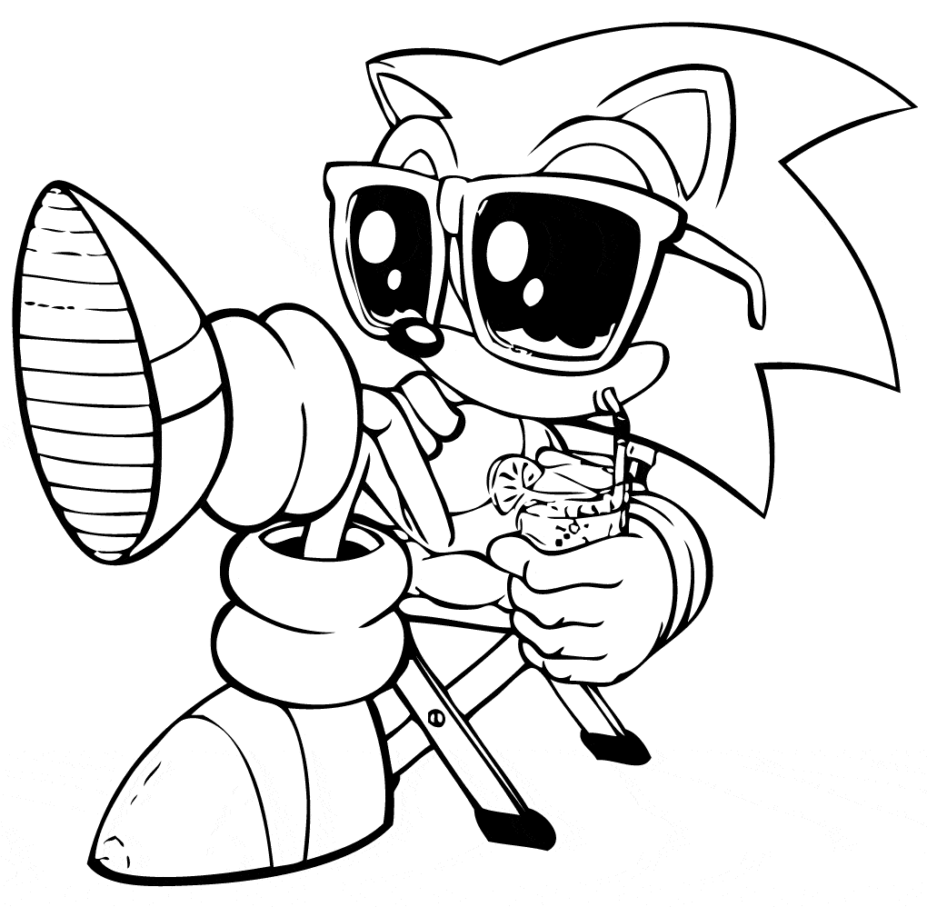 Desenhos do Sonic para colorir