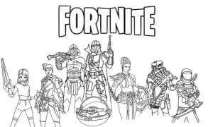 Fortnite para colorir