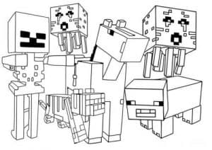 Minecraft para colorir