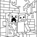 Minecraft para colorir