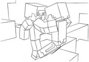 Minecraft para colorir