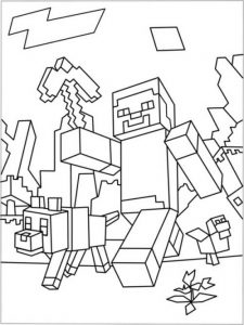 Minecraft para colorir