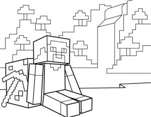 Minecraft para colorir