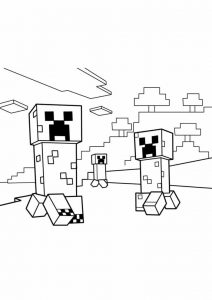 Minecraft para colorir