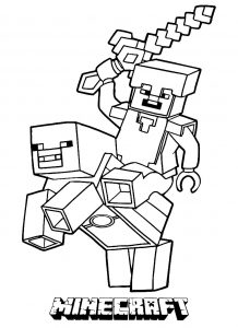 Minecraft para colorir