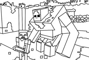 Minecraft para colorir