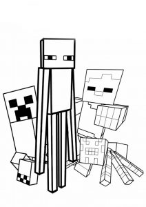 Minecraft para colorir