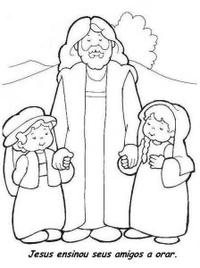 Imagens de Jesus para colorir