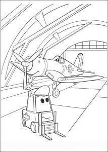 Avião para colorir