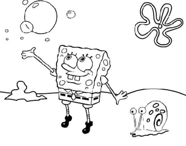 Bob Esponja para colorir