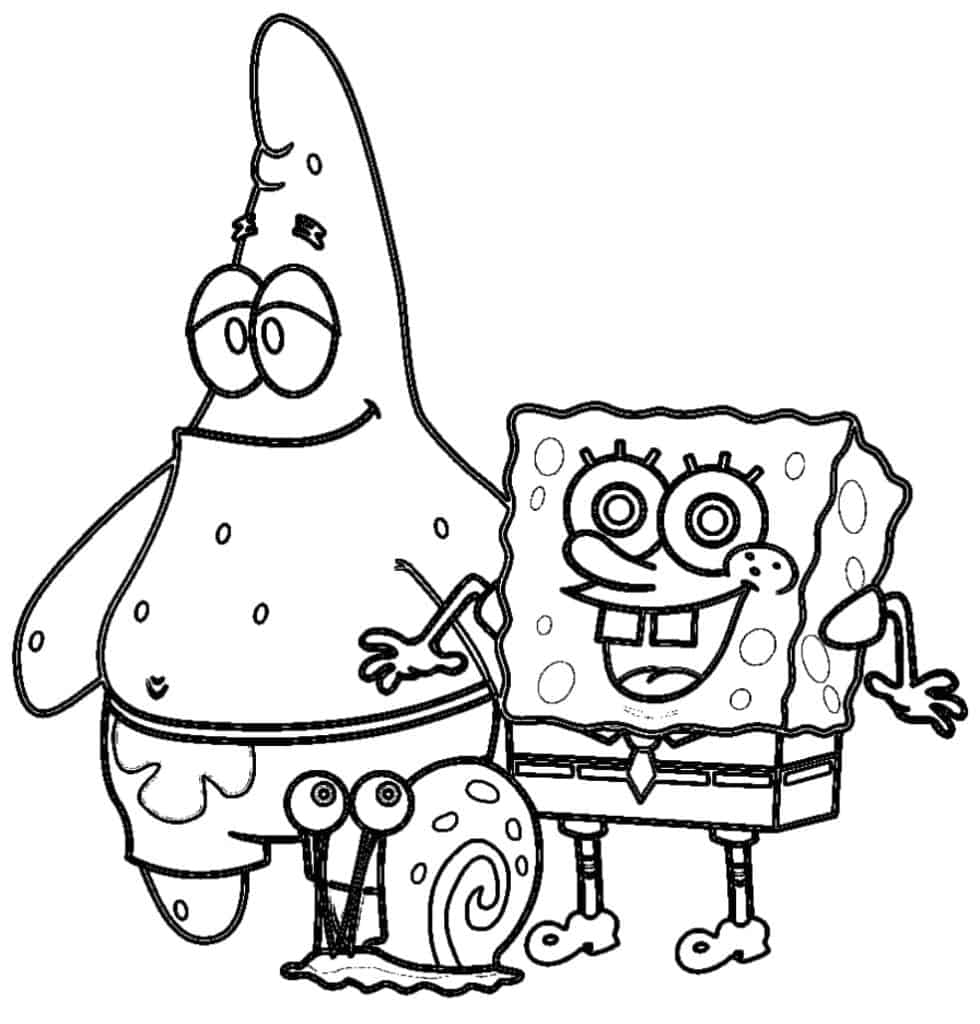 Bob Esponja para colorir