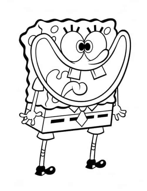 Bob Esponja para colorir