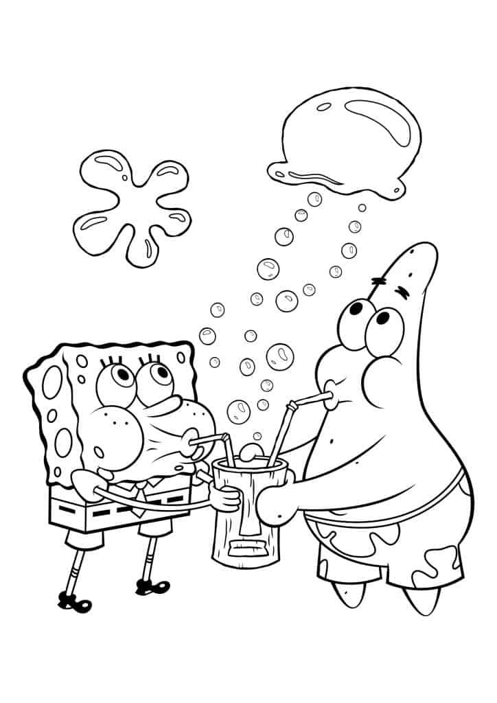 Bob Esponja para colorir