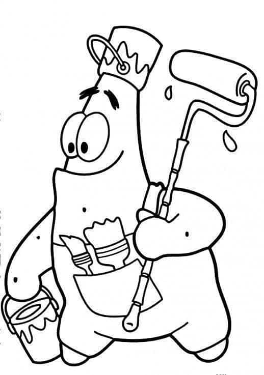 Bob Esponja para colorir