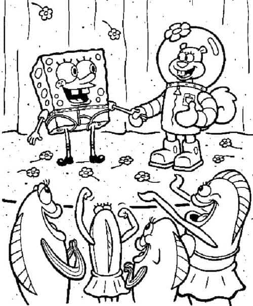 Bob Esponja para colorir