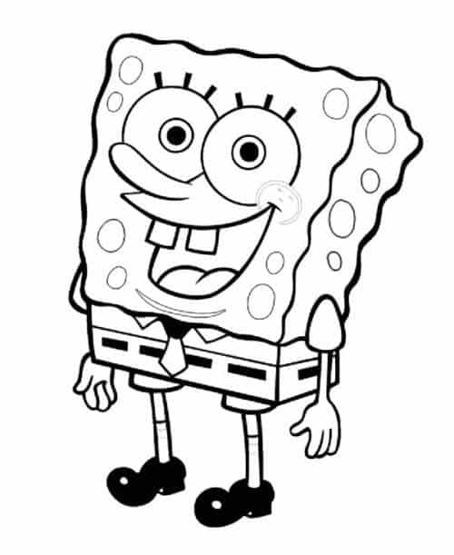 Bob Esponja para colorir