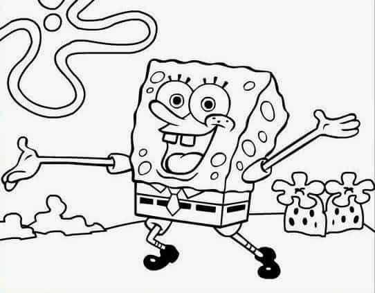 Bob Esponja para colorir