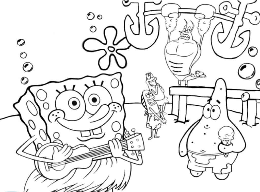 Bob Esponja para colorir