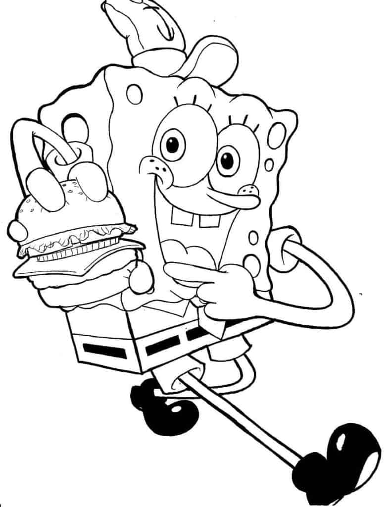 Bob Esponja para colorir