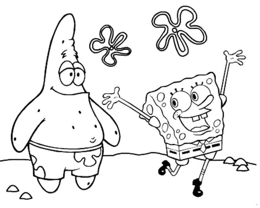 Bob Esponja para colorir