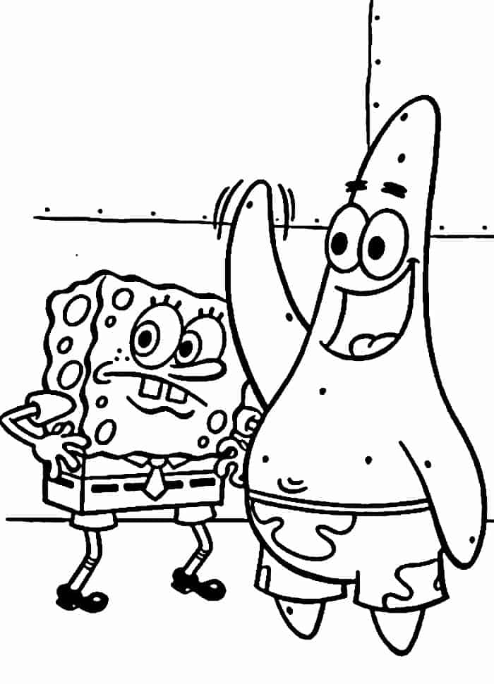 Bob Esponja para colorir