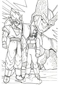 Dragon Ball Z para colorir