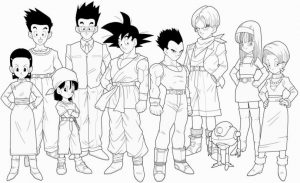 Dragon Ball Z para colorir